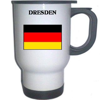 Germany   DRESDEN White Stainless Steel Mug Everything