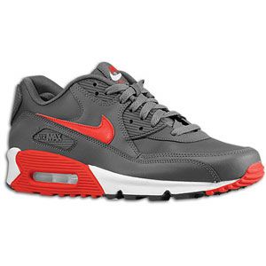 Nike Air Max 90   Mens   Running   Shoes   Dark Grey/University Red