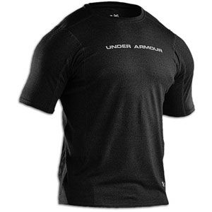 Under Armour Heatgear Touch Fitted S/S Crew   Mens   Black/Graphite