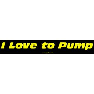 Love to Pump MINIATURE Sticker    Automotive
