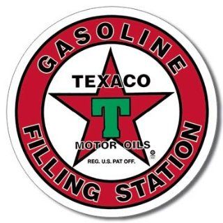 Texaco/Filling Station Tin Sign 11.75 Dia.: Home