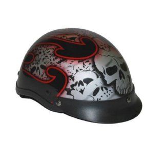  Tribal Skull Half Motorcycle Helmet. 100 132    Automotive