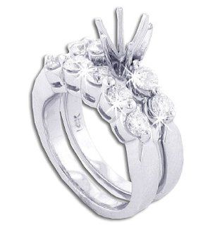 28CT Diamond Engagement Rings Set with brilliant cut diamods   13.0