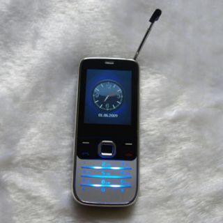 Silver Unlocked Dual Sim Mobile Cell Phone TV Camera MP3 MP4 FM TV67