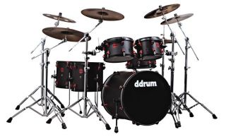 Ddrum Hybrid Acoustic Electric 6 Piece Shell Pack