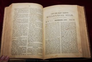 AMAZING VOLUME OF 19 COMPLETE ORIGINAL MORMON NEWSPAPERS FROM 1840