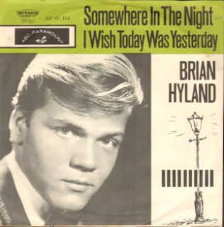 Brian Hyland Somewhere in The Night RARE1963 Holland