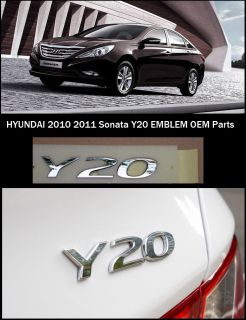 Hyundai 2011 2010 Sonata Y20 Rear Emblem Parts