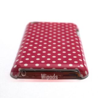 Polka Dots Hard Pink Case Cover Skin for iPod Touch 4 4th Gen