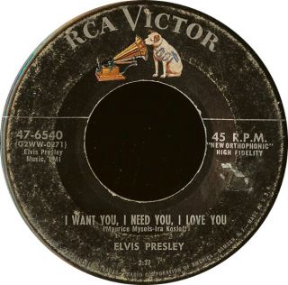 Vinyl Releases of I Want You, I Need You, I Love You / My Baby Left