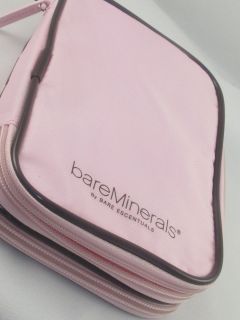 PINK Bare Escentuals I.d. Minerals expandable Makeup Bag case