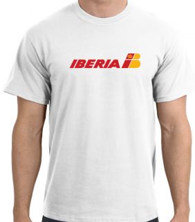  cool cotton with a Mixed Color Iberia Airlines Vintage Airline Logo