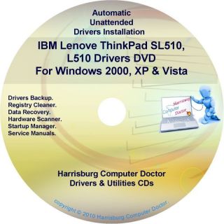IBM Lenovo ThinkPad SL510 L510 Drivers Disc CD DVD