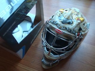  Profile 1400 Senior Ice Hockey Goalie Mask Goal Helmet Bulldog Cat Eye