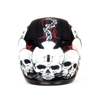 Icon Helmet Mainframe Skull Black XLarge