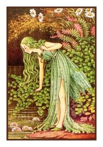 Maidenhair Fairy by Ida Outhwaite Counted Cross Stitch Chart Free