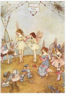 Ida Rentoul Outhwaite Fairy Fashions Greeting Cards Set of 2 Pink