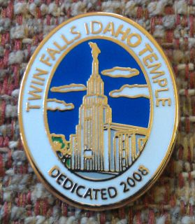 Twin Falls Idaho Temple Dedication Lapel Pin Mormon LDS