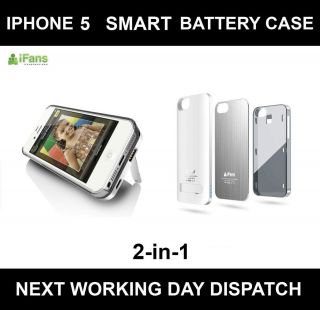 iPhone 5 Ifans 2 in 1 Smart Power Case Battery Juice Pack Cover for