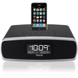 iHome IP90BZ Audio Docking Station iPhone iPod Alarm Clock Player w