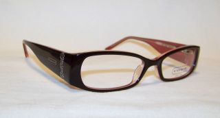 Coach Ileana Black 49 Eyeglass Frame Eyeglasses New