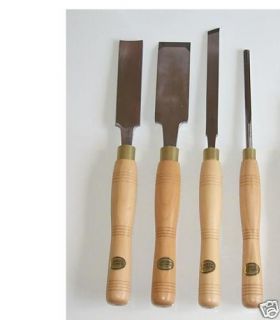 Set 4 Pole Lathe Wood Turing Tools Made by Ashley Iles