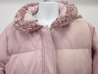 IL Gufo Girls Pink Hooded Puffer Jacket Coat Sz 6