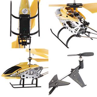 Palm Size 3.5 Channel Gyro Mini Remote Control Helicopter (Yellow
