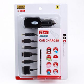 USD $ 11.49   Universal 11 In 1 Blue Light Car Charger for DSi, DSL