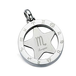 USD $ 12.49   Fashion Titanium Steel Zodiac Scorpio Necklace (PSS17