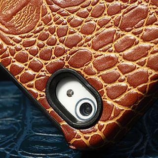 USD $ 17.29   Crocodile Skin PU Leather Case with Stand for iphone 4