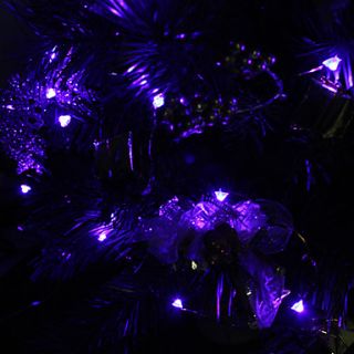 2M 20 LED azul Luz Diamante em forma de LED String Fada Lâmpada (3xAA