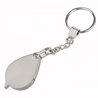 USD $ 3.79   20x5 Stainless Steel Keychain Magnifier,