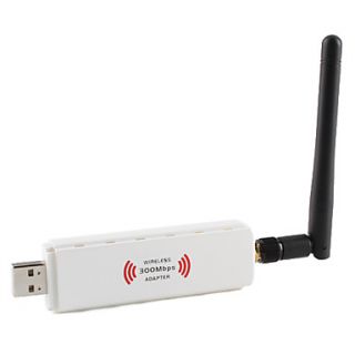 USD $ 22.49   300Mbps Wireless N Wi fi USB 2.0 Network Adapter,