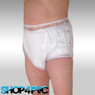   Plastic Traditional Adult PVC Snap On Waterproof Pants Incontinence