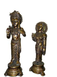 RAM and Sita India God Hindu Brass Statue 24 Inch
