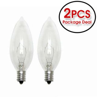 BRAND NEW Osram 15W 120V B10 E12 Incandescent Light Bulb   2 Pack