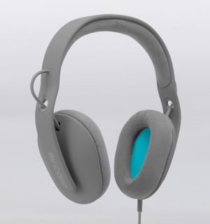 New $150 Incase Sonic Grey Blue Over Ear Headphones EC30002
