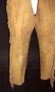 Buckskin Chaps Leggings Indian Cowboy Western Movie