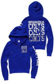 Victoria Secret Pink Indianapolis Colts Bling Sequin Sweats Hoodie