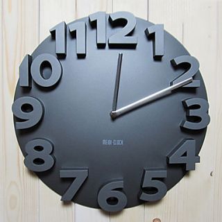 USD $ 33.49   Novelty 3D Wall Mounted Analog Clock (Assorted Colors