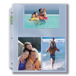  Photo Postcard 3 Pocket Album Binder Pages Index Cards Prints