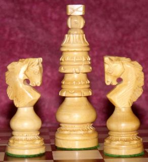  Design Set Indian Classical Handcarved Wooden Chess Set King 4