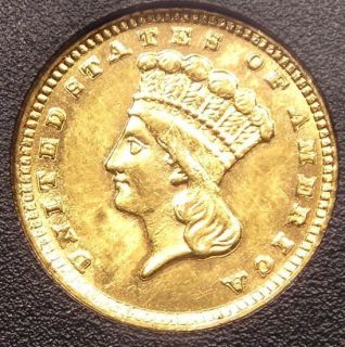 1885 Indian Gold Dollar G$1   Gem Uncirculated   Rare BU MS Coin