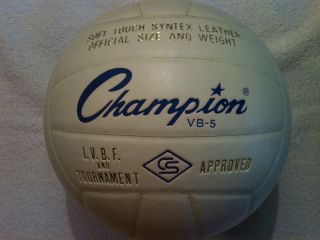 Champion VB 5 Indoor Leather Volleyball for Practice