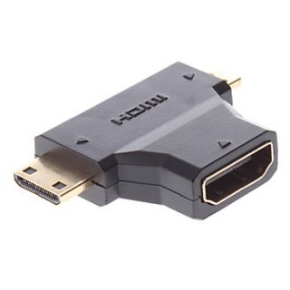 USD $ 4.39   HDMI Female to Mini+Micro Male Adapter for Samsung