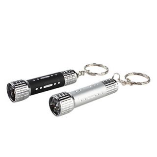 Mini 5 LED White Light Keychain Flashlight (4xLR44, couleur aléatoire