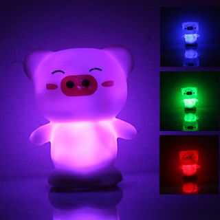EUR € 2.11   Cerdo lindo en forma de colores de luz LED lámpara de