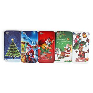 USD $ 17.46   Christmas Case for iPhone 4G / 4S (5 pcs a set),