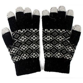 USD $ 9.46   Stylish Diamond pattern Touch Screen Gloves for iPhone